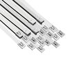 vidaXL Attache de c&acirc;ble 25 pc 7,9 x 500 mm Argent&eacute;