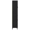 vidaXL Haut Armoire Ch&ecirc;ne noir 69,5 x 34 x 180 cm Bois d'ing&eacute;nierie
