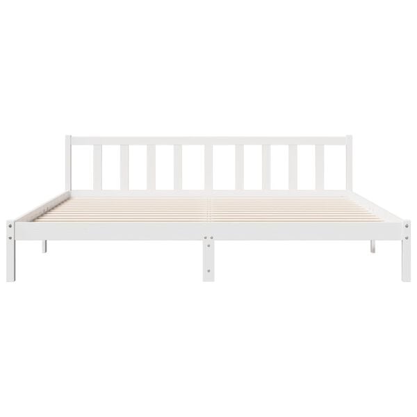 vidaXL Cadre de lit extra long sans matelas 180x220 cm bois massif pin
