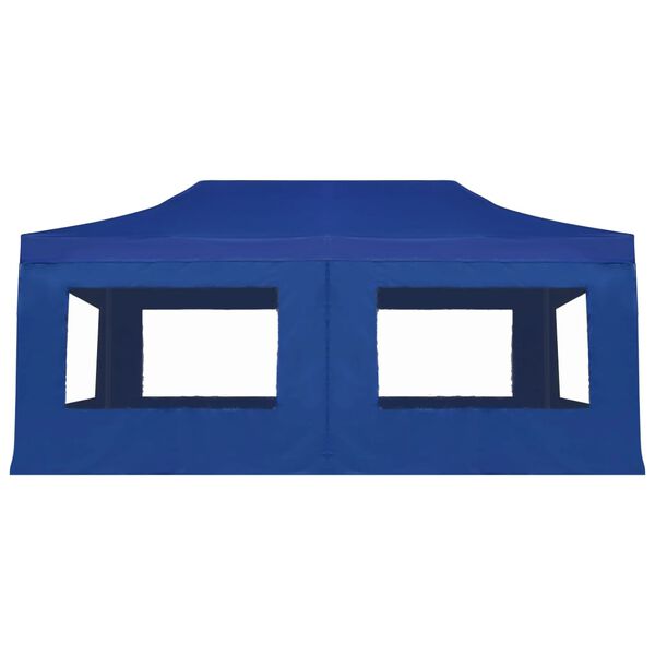 vidaXL Tente de r&eacute;ception pliable avec parois Aluminium 6 x 3 m Bleu