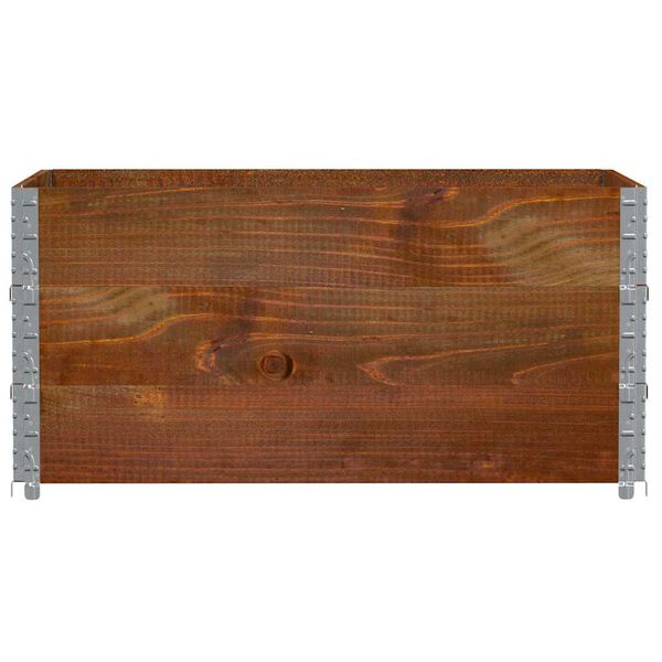 vidaXL Jardini&egrave;re marron 120x80 cm bois massif de pin