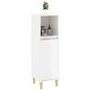 vidaXL Armoire de salle de bain blanc brillant 30x30x100 cm