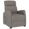 vidaXL Fauteuil Taupe Tissu