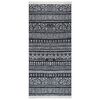 vidaXL Tapis Noir et blanc 100x200 cm Coton