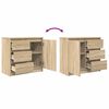 vidaXL Buffet avec tiroir ch&ecirc;ne sonoma 71x35x65 cm bois d'ing&eacute;nierie