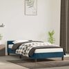 vidaXL Cadre de lit sans matelas bleu fonc&eacute; 90x190 cm velours
