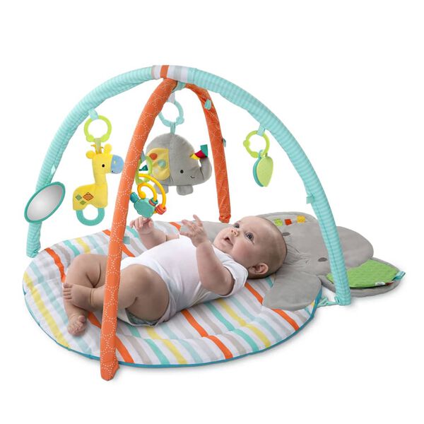 Bright Starts Portique d'activit&eacute;s &eacute;l&eacute;phant Hug-n-Cuddle