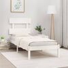 vidaXL Cadre de lit sans matelas blanc 90x200 cm bois massif
