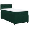 vidaXL Sommier &agrave; lattes de lit avec matelas Vert fonc&eacute; 90x190 cm