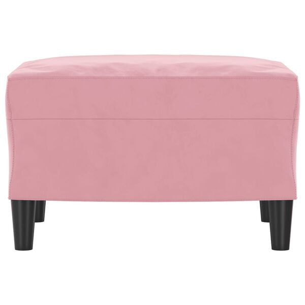 vidaXL Repose-pied Rose 60x50x41 cm Velours