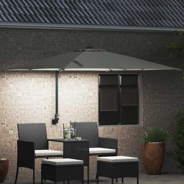 vidaXL Parasol de jardin Sable 248,5 x 247,5 x 160 cm