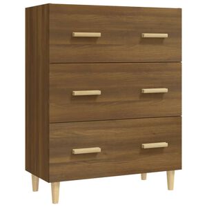 vidaXL Buffet Ch&ecirc;ne marron 70x34x90 cm Bois d'ing&eacute;nierie