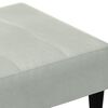 vidaXL Repose-pied gris clair 77x55x31 cm velours