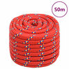 vidaXL Corde de bateau Rouge 20 mm 50 m Polypropyl&egrave;ne