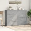 vidaXL Buffets 2 pcs gris béton 60x31x84 cm bois d'ingénierie