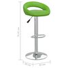 vidaXL Tabouret de bar Vert Similicuir