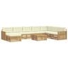 vidaXL Ensemble de canap&eacute;s d'ext&eacute;rieur 9 pc Blanc et cr&egrave;me