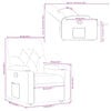 vidaXL Fauteuil inclinable Gris Similicuir