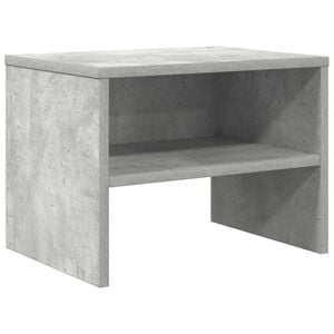 vidaXL Table de chevet Gris b&eacute;ton 40x30x30 cm Bois ing&eacute;nierie