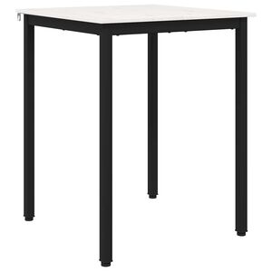 vidaXL Table de salle &agrave; manger / Table de repas Blanc 60 x 60 x 75 cm