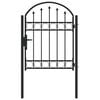 vidaXL Porte de Cl&ocirc;ture ASSEN 100 x 125 cm Acier enduit de poudre Gris