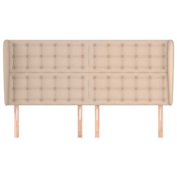 vidaXL T&ecirc;te de lit avec oreilles Cappuccino 163x23x118/128 cm