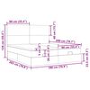 vidaXL Cadre de lit ottoman avec matelas rose 180x200 cm velours