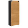 vidaXL Haut Armoire Ch&ecirc;ne noir 69,5 x 34 x 180 cm Bois d'ing&eacute;nierie