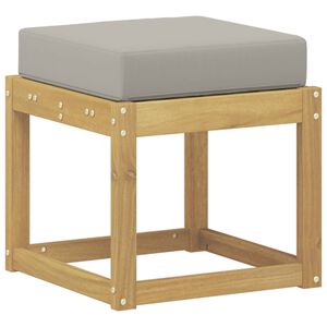 vidaXL Banc de Jardin Blanc 43 x 43 x 45 cm Bois d'Acacia Massif