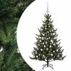 vidaXL Sapin de No&euml;l artificiel avec boules 120 cm 150 LED Blanc chaud