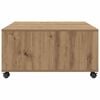 vidaXL Table basse Chêne artisanal 75 x 75 x 38 cm Bois d'ingénierie