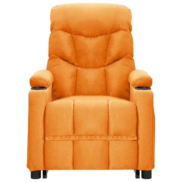vidaXL Fauteuil de massage Jaune Tissu