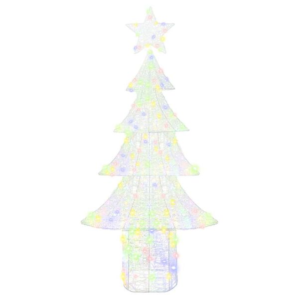 vidaXL Sapin de No&euml;l avec 240 LED Multicolore 180 cm Acrylique