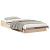 vidaXL Cadre de lit Marron 80 x 200 cm Pin massif