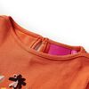 T-shirt enfants &agrave; manches longues orange br&ucirc;l&eacute; 128