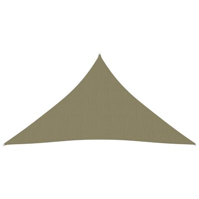 vidaXL Voile de parasol Tissu Oxford triangulaire 5x6x6 m beige