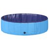 vidaXL Piscine de nage pliable pour chien Bleu 120 x 120 x 30 cm PVC