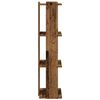 vidaXL Bibliothèque à 3 niveaux vieux bois 60x30x120cm bois ingénierie
