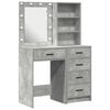 vidaXL Table de Toilette 2 pc Gris 50 x 41 x 135 cm Bois d'ing&eacute;nierie