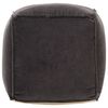 vidaXL Pouf velours de coton 40x40x40 cm anthracite