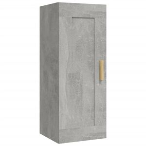 vidaXL Armoire murale Gris b&eacute;ton 35x34x90 cm Bois d'ing&eacute;nierie