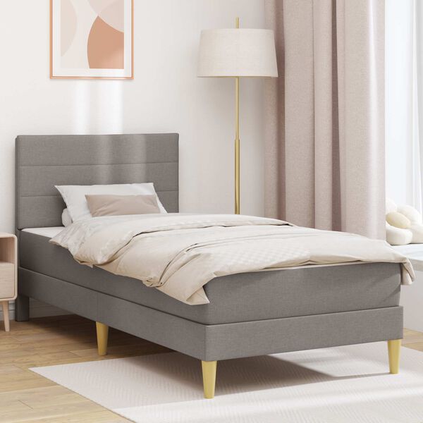 vidaXL Cadre de lit Taupe 80 x 200 cm Polyester