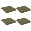 vidaXL Coussins de si&egrave;ge 4 pi&egrave;ces SOEST 4 pc 100 % polyester