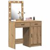 vidaXL Table de Toilette avec tiroir 2 pcs Marron 50 x 41 x 135 cm
