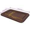 vidaXL Matelas pour chiens Taille L Marron