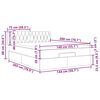 VidaXL Cadre de lit ottoman avec matelas marron fonc&eacute; 140x200 cm tissu