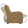 vidaXL Fauteuil de massage inclinable 2 places taupe tissu microfibre