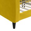 vidaXL Lit de repos sans matelas jaune 100x200 cm velours