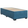 vidaXL Sommier &agrave; lattes de lit avec matelas bleu 80x200 cm velours