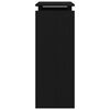 vidaXL Table console Ch&ecirc;ne noir 80 x 30 x 80 cm Bois d'ing&eacute;nierie
